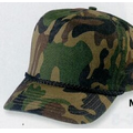5 Panel Structured Crown Cotton Twill Cap